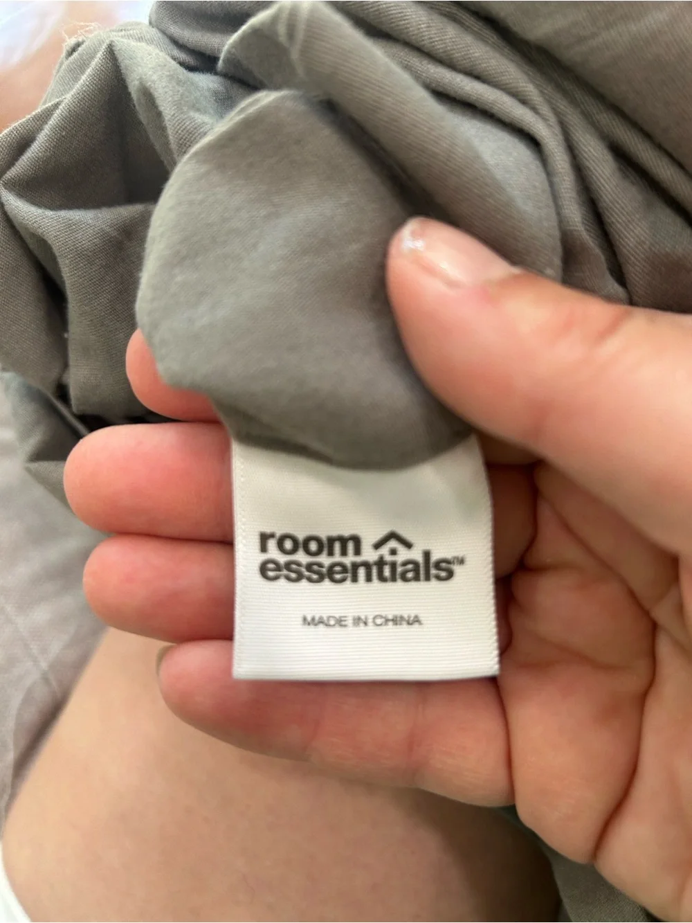 Room Essentials Gray Queen/Full duvet set